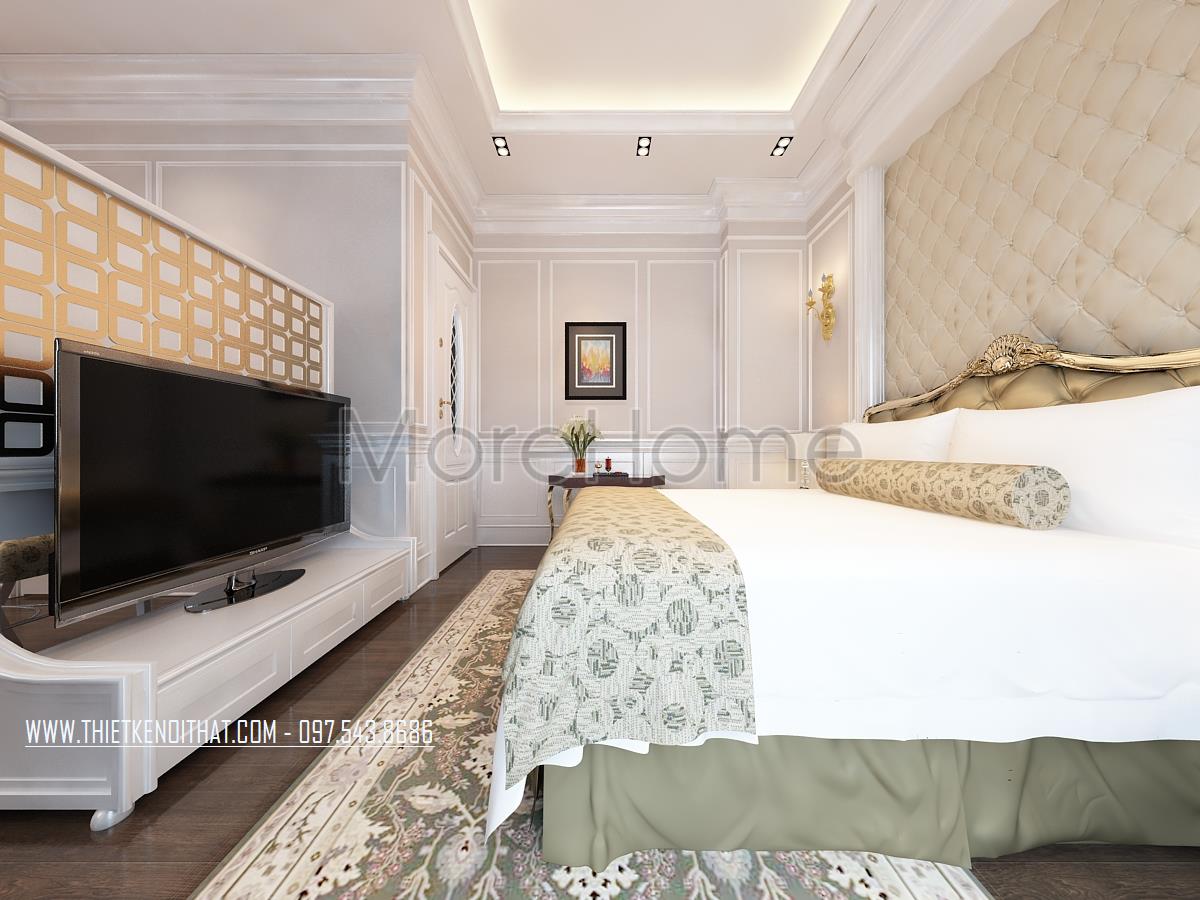 Thiết kế phòng ngủ biệt thự Vinhome Riverside